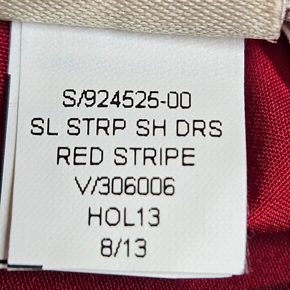 Banana Republic Red Stripe Sleeveless Sheath Dress Size‎ 4 - Picture 7 of 8